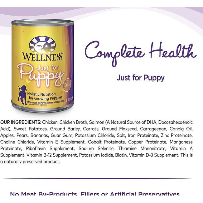 wellness just for puppy