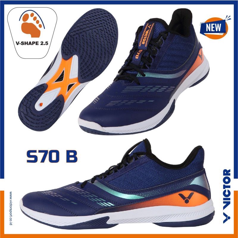 sepatu badminton victor S70 B