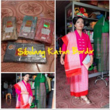 SETELAN SARUNG KATUN PRINTING SONGKET ULOS SIBOLANG RASTA SELENDANG RUMBAI BATIK SOBOLANGRASTA BATAK