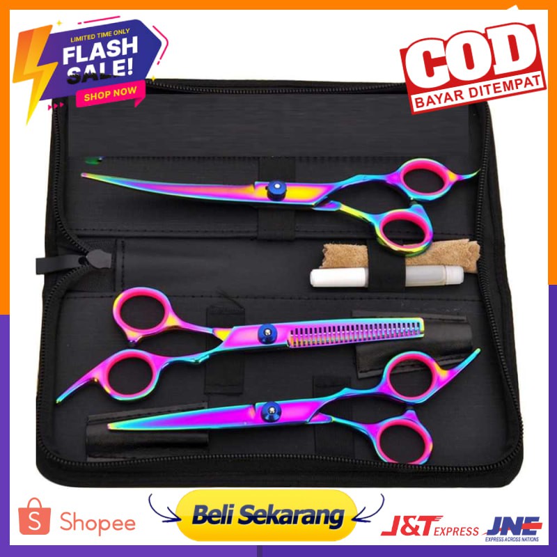 Set Gunting Grooming Bulu Hewan Peliharaan - 62HRC