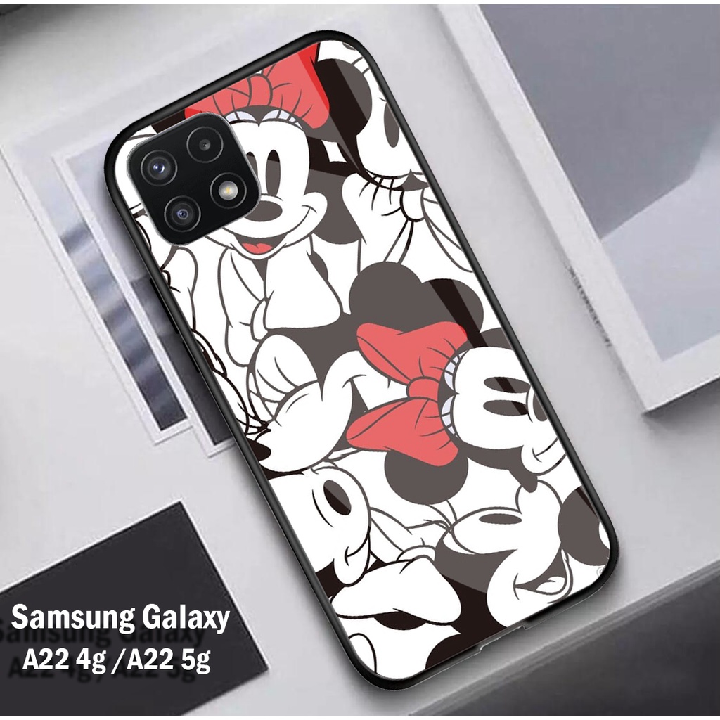 ( SC28 ) Softcase Glass Kaca Samsung A22 5G - Kesing Hp - Softcase Glass Hp Samsung A22 5G - Softcas
