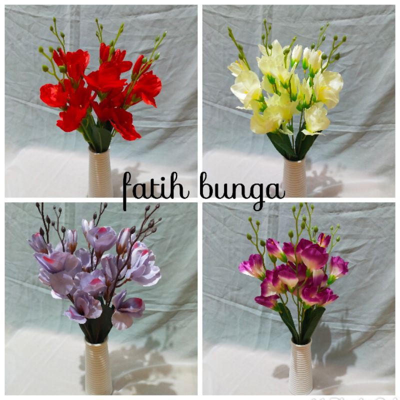 bunga anggrek plastik/bunga hias/bunga plastik