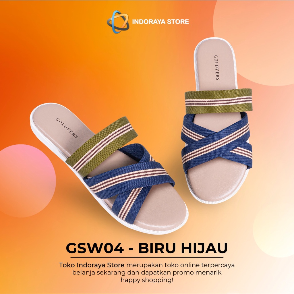 INDORAYA STORE – SANDAL SELOP WANITA ORIGINAL GOLDVERS WEBBING NILON GSW-04