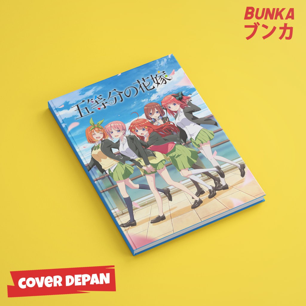 

Notebook Anime Go Toubun no Hanayome Hardcover A5 Buku Tulis Catatan Notes Agenda Planner Jurnal