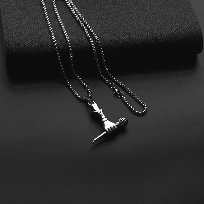 Hip-hop Personality Cross Necklace No Fading Titanium Steel Male Hiphop Pendant Hipster Pendant Accessory Sweater Chain