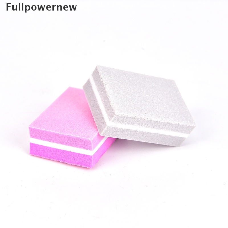 [FULL] 20pcs Square Nail Sanding Sponge Buffers File Grinding Polishing Manicure Tools