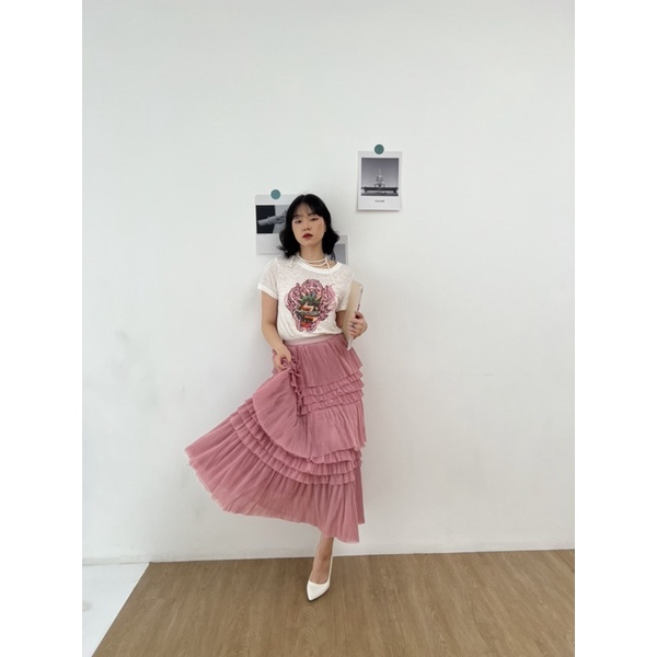 ROK TUTU TINGKAT 4CLR/rok tutu wanita