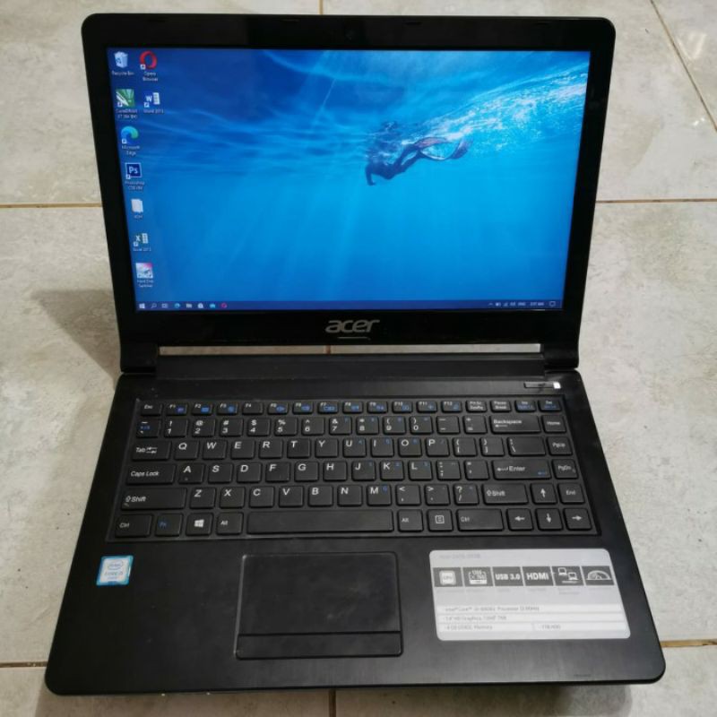 Laptop Acer Core i3-6006U Ram 4gb Acer Z476-31TB Gen 6th Hdd 500gb