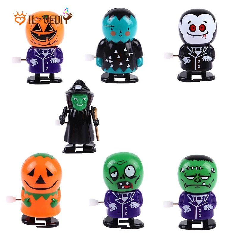 Mainan Putar Jalan Model Labu / Zombie / Little Man Untuk Dekorasi Halloween / Hadiah Anak