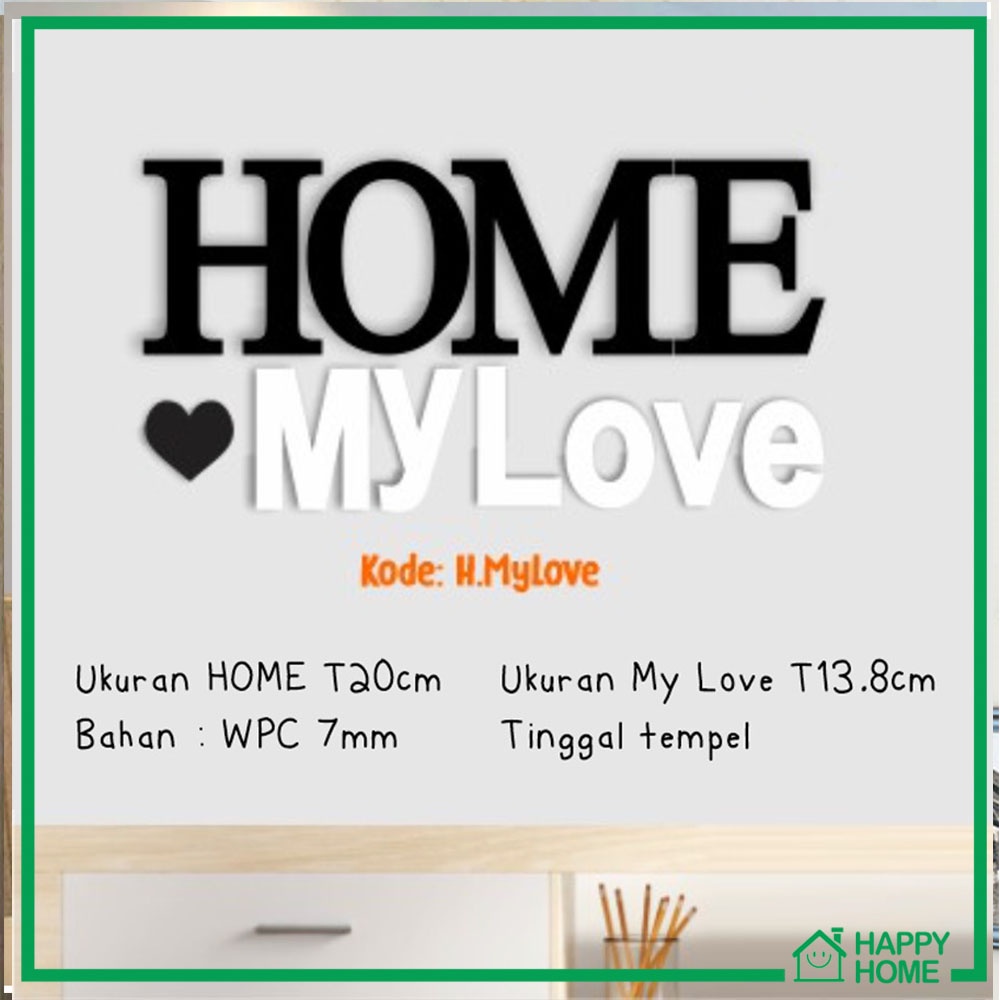 Hiasan Dinding Waldecor aesthetic Home My ❤ Love Dekorasi Rumah Dekorasi Ruang Tamu dekorasi kamar