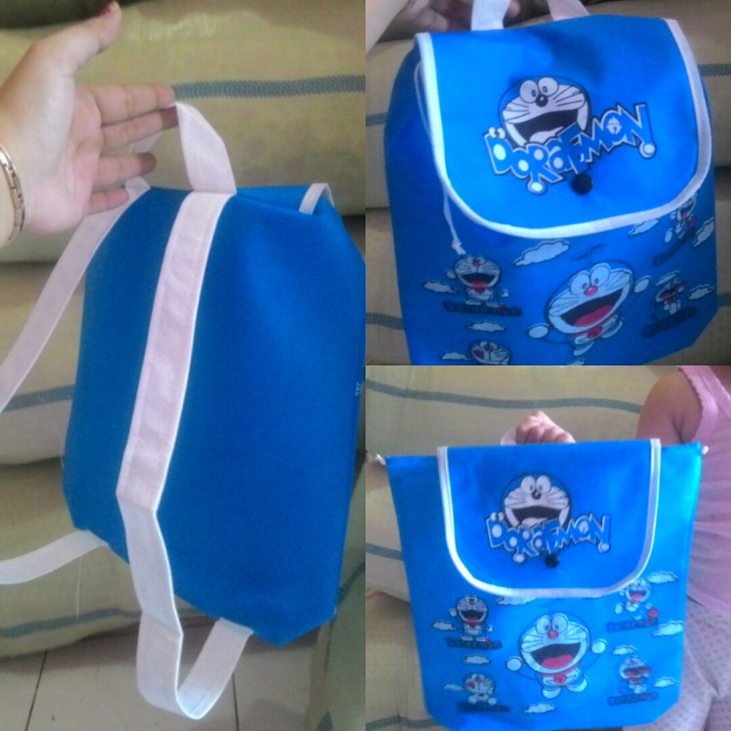 

TAS RANSEL SABLON KARAKTER goodie bag souvenir ultah anak unik goody murah kids birthday favor