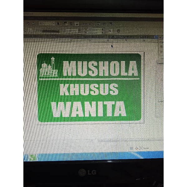 

MUSHOLA KHUSUS WANITA 30x20CM