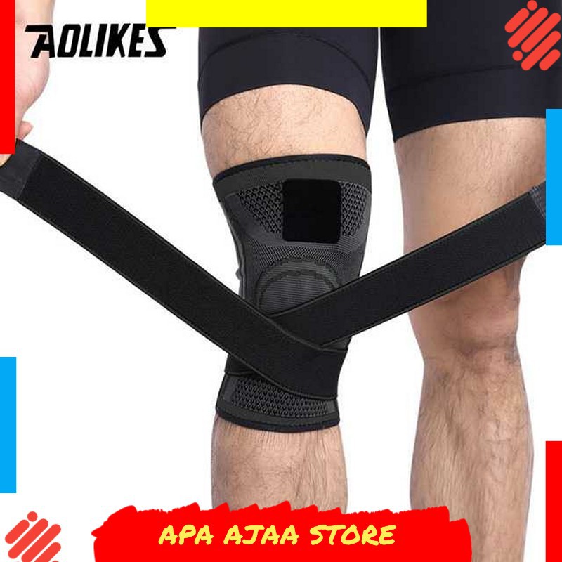 Paling Dicari ! AOLIKES Pelindung Lutut Olahraga Knee Support Fitness - A-7720