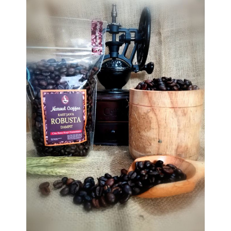 

Kopi ROBUSTA DAMPIT 250 gr. Biji sangrai / Bubuk