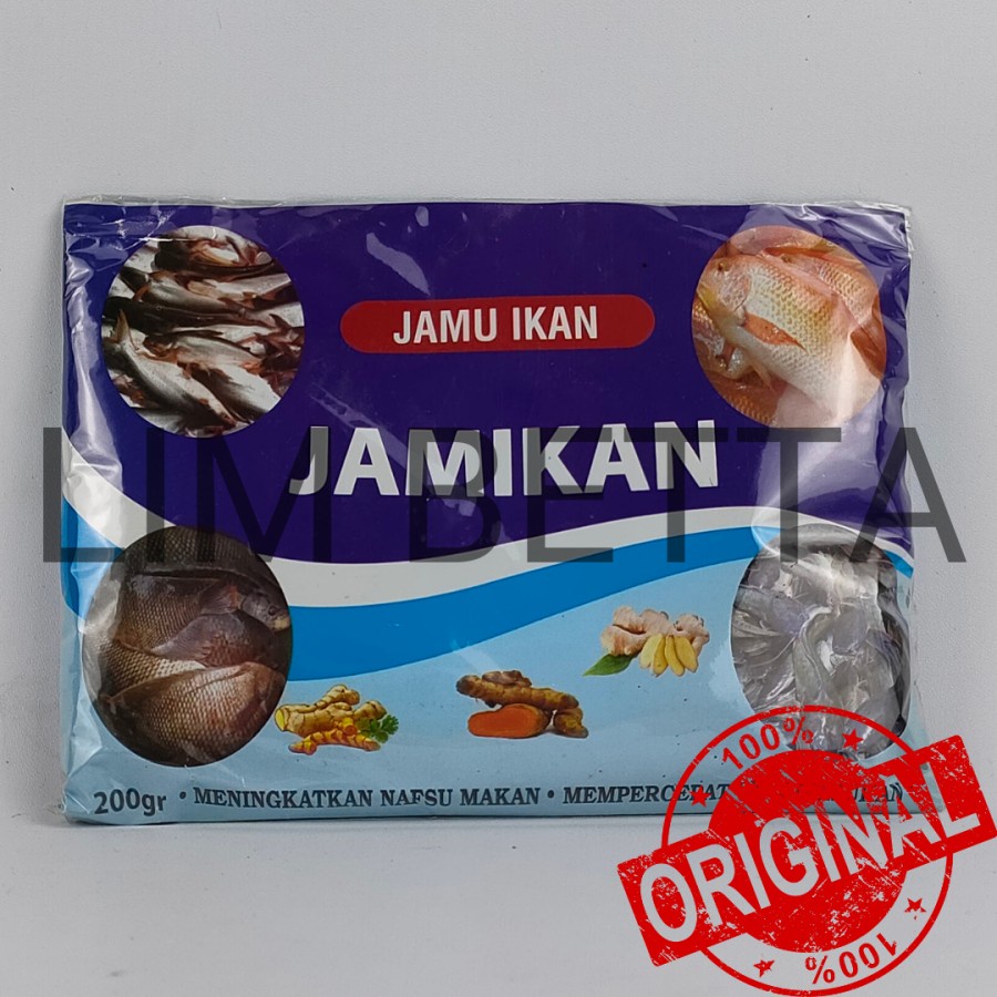 JAMIKAN 200 GRAM / SUPLEMEN VITAMIN IKAN / JAMU IKAN