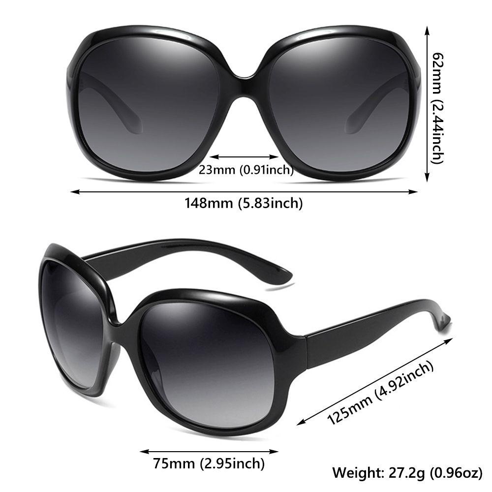 Lily Kacamata Hitam Polarized Untuk Wanita Pria Square Shades Vintage Eyewear