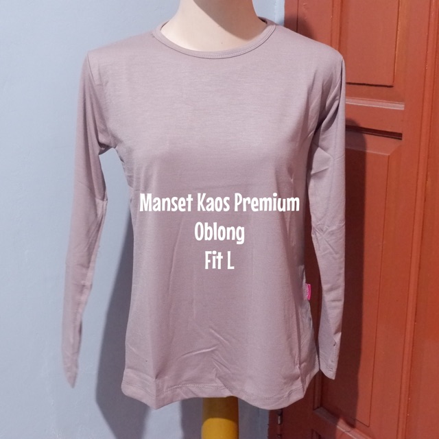 Manset kaos oblong bahan rayon premium size L