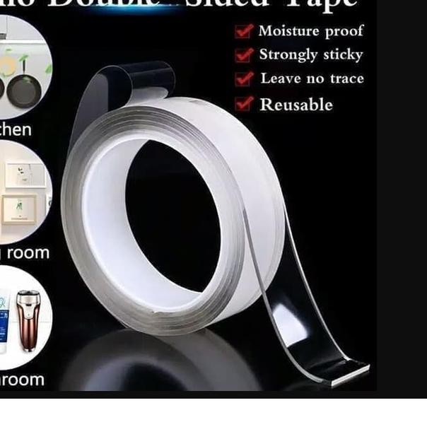 

➹ Magic Tape Double Tape Serbaguna Perekat Barang Serbaguna Double Tape ❁