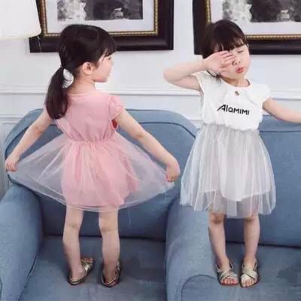 BARU! LIA020 Dress Korea Bayi 1-4 tahun Perempuan Fashion Terlaris Baju Pesta Pergi Jalan