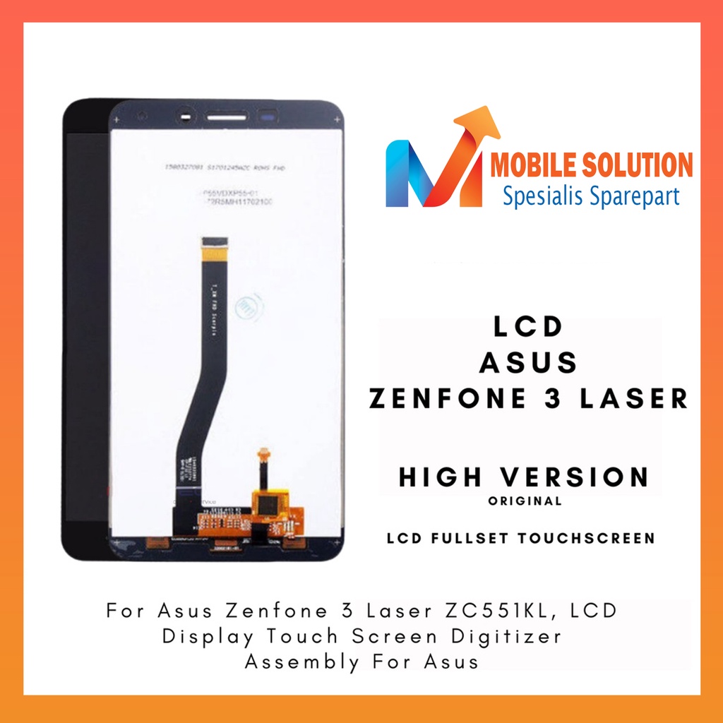 Grosir LCD Asus Zenfone 3 Laser ZC551KL ORIGINAL 100%  Fullset Touchscreen Garansi 1 Bulan + Packing / Bubbel