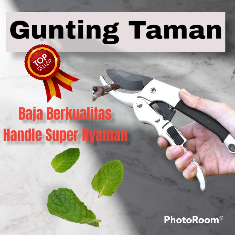 Gunting Alat Potong Taman Ranting Dahan Bunga Berkebun Besar Kecil Pohon Kuat Stainles