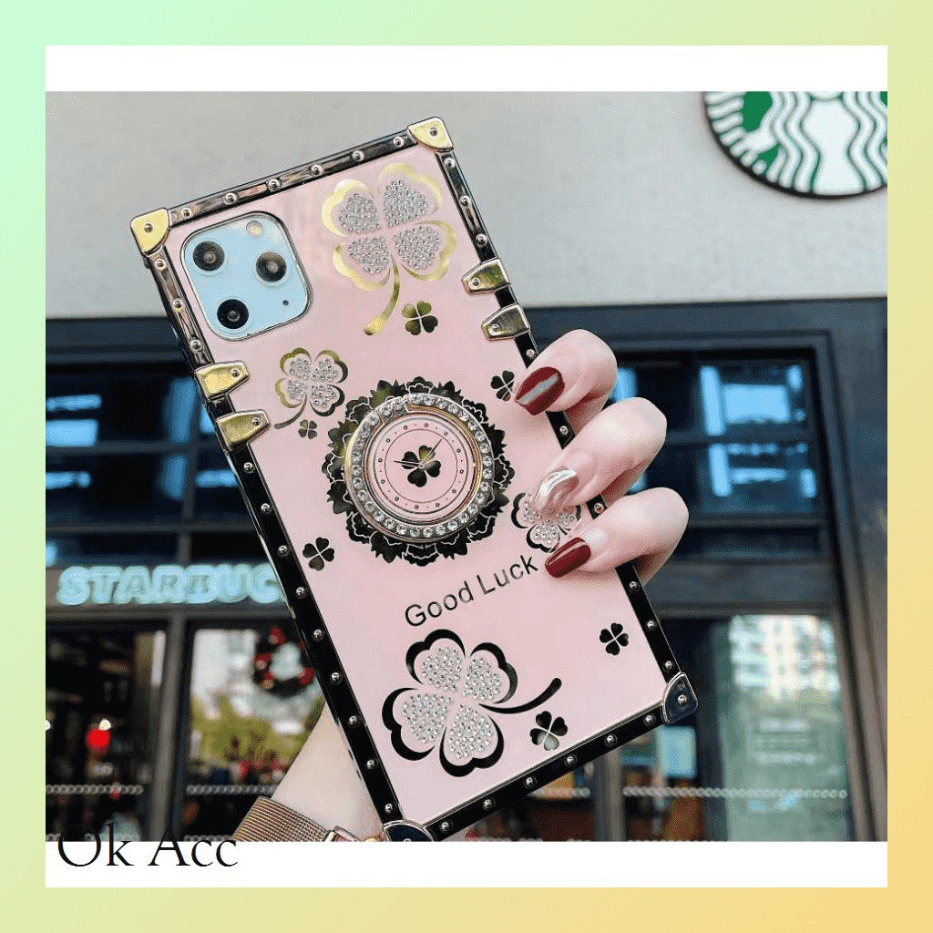 Back case LV + ring stand Iphone 6 6S 6+ 6S+ 7 8 SE 7+ 8+ X Xs Xr Xs Max 11 Pro 12,OPPO RENO 4F FH09