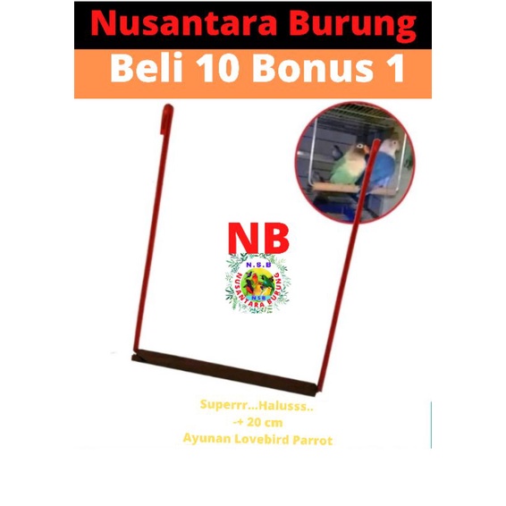 AYUNAN BURUNG LOVEBIRD MAINAN BURUNG LOVEBIRD