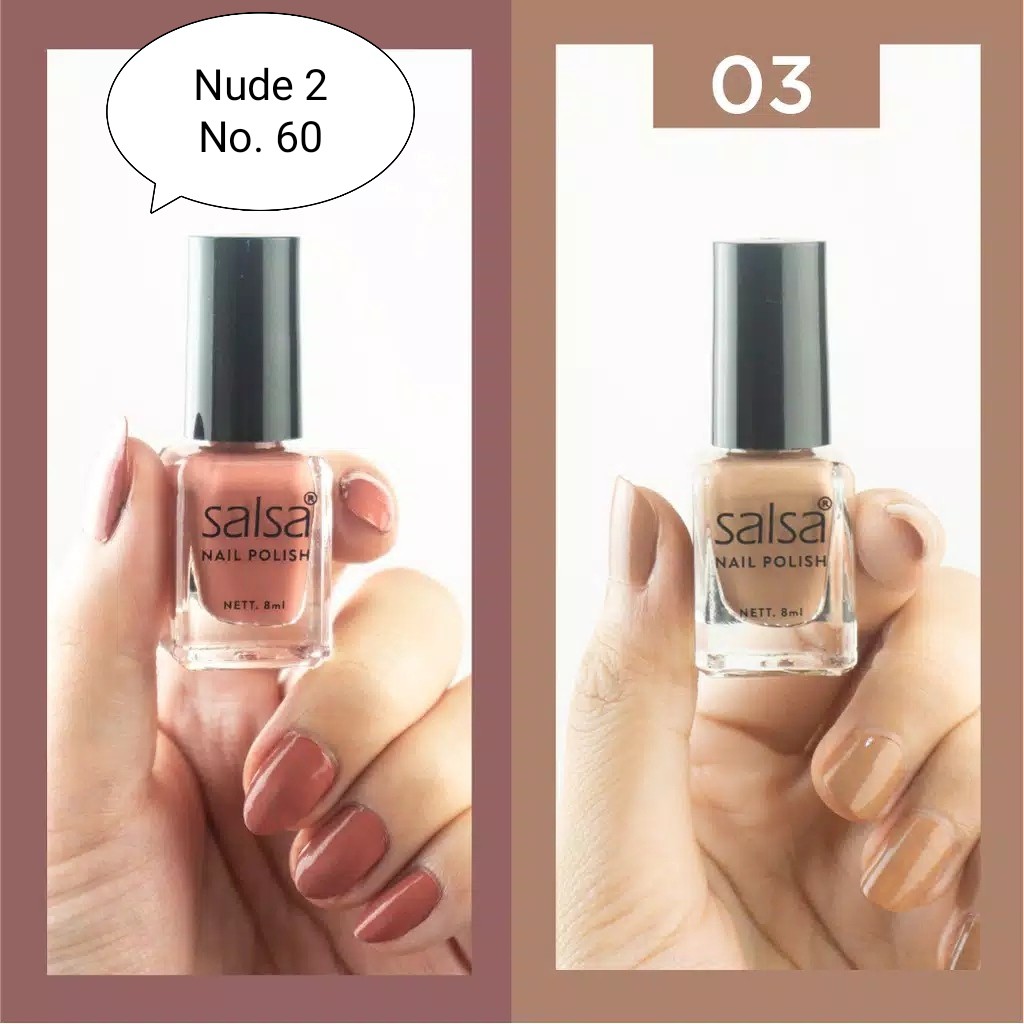 SALSA Nail Polish Nude Series - Kutek 8ml