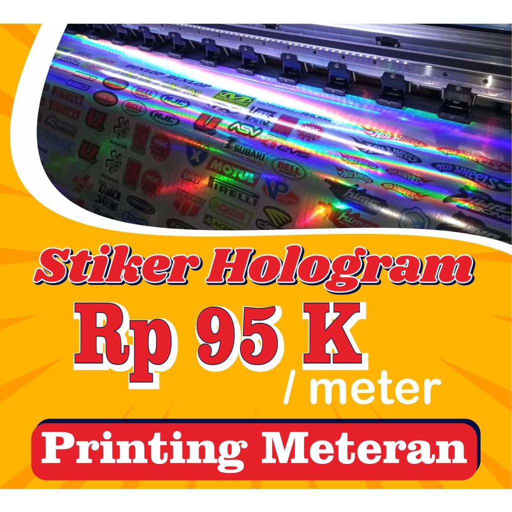 

Stiker Meteran Printing Full Colour Custom