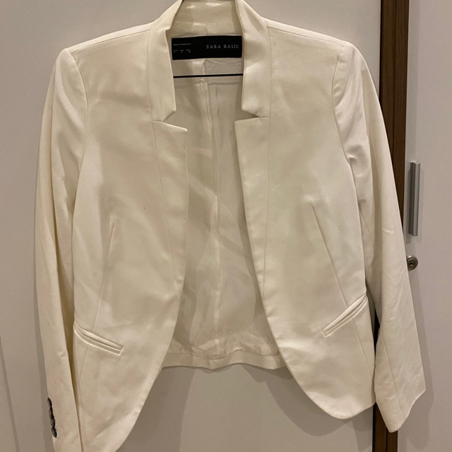 Blazer zara putih preloved