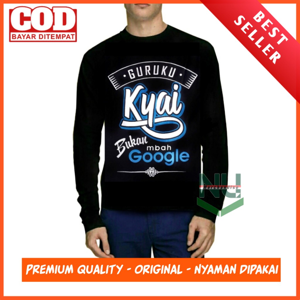 Kaos Distro Santri/Kaos Santri Lengan Panjang/Baju Santri Putri/Kaos Santri  Keren Murah