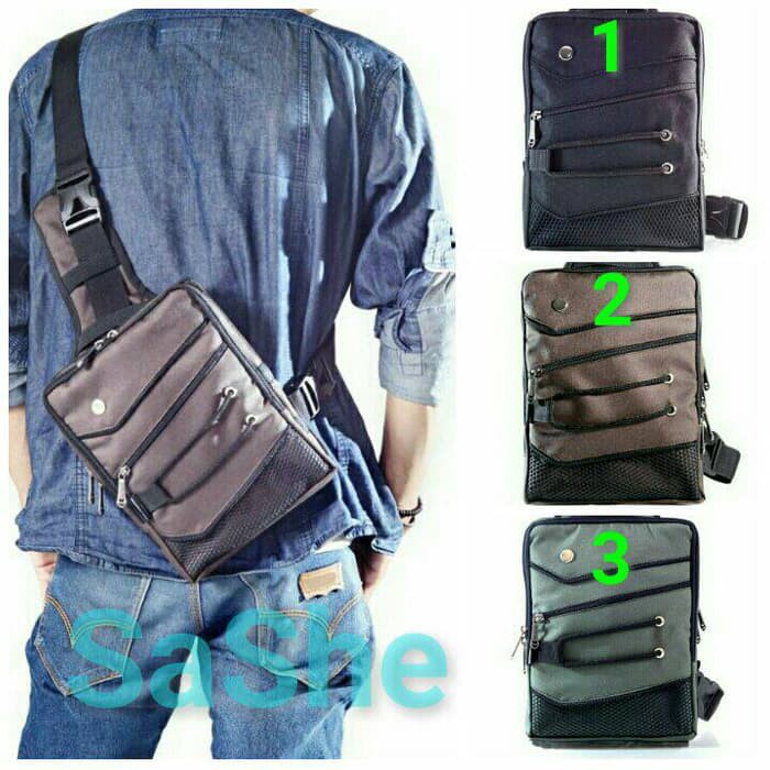 TERBARU Z1E4 TAS SELEMPANG TAS BATAM TAS CHANEL Tas pria man se Tas Selempang/Pinggang/Waist B
