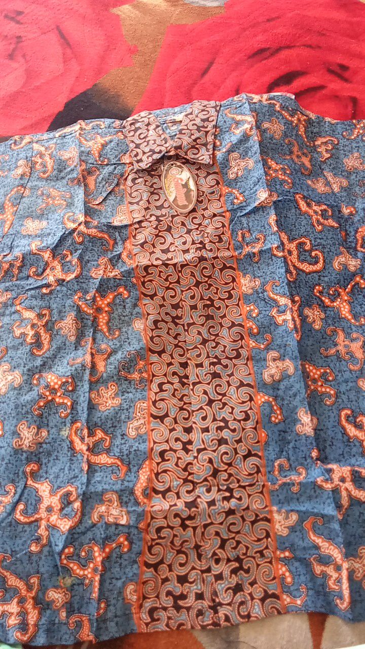 Bswart Batik Hrb026 Kenongo Hem Pendek Padi Pekalongan M L Xl Batik Pria Murah Modern Grosir