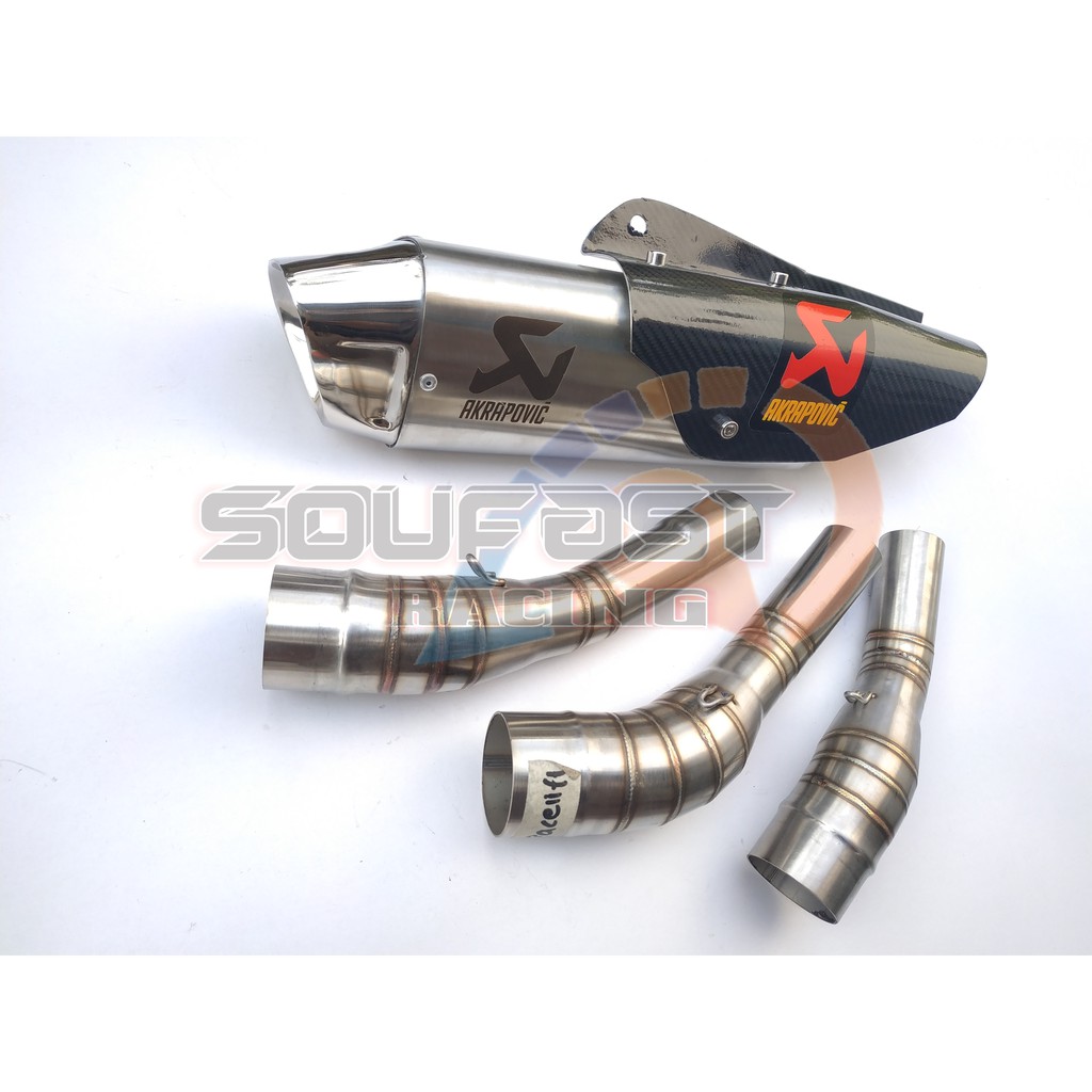 knalpot racing all new cbr150r cbr150r new cb150r slip on knalpot akrapovic gp new