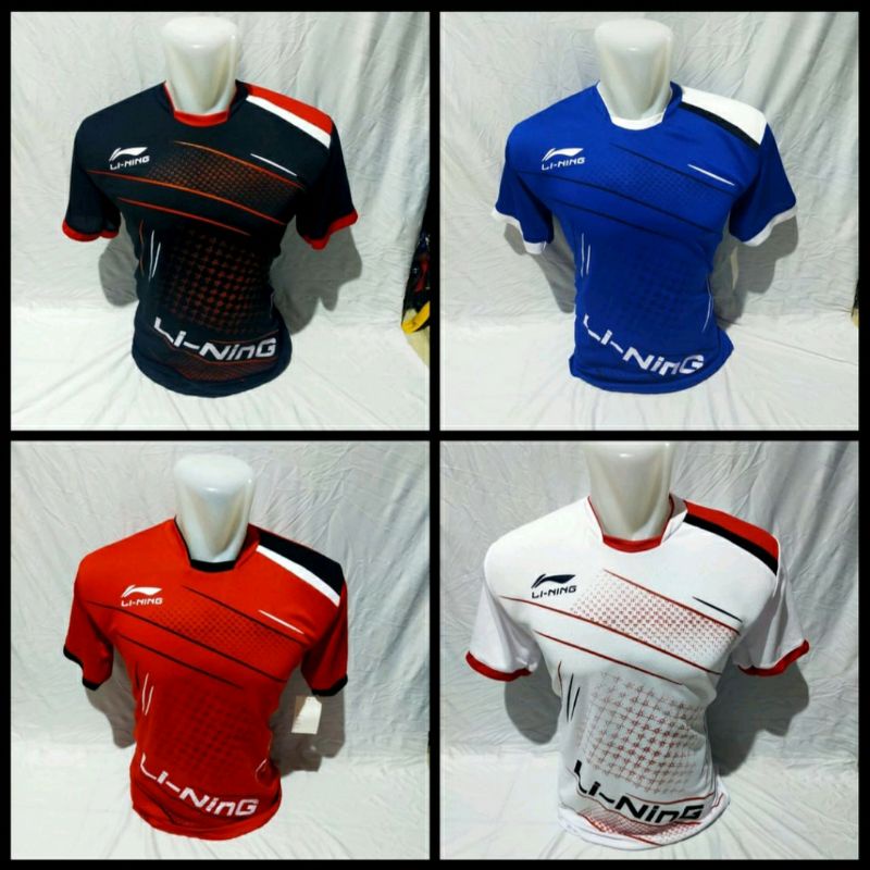 kaos baju badminton / bulutangkis pria / wanita lining / li-ning