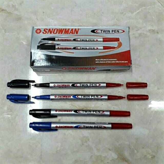 

Spidol Snowman Twin Pen TP-12