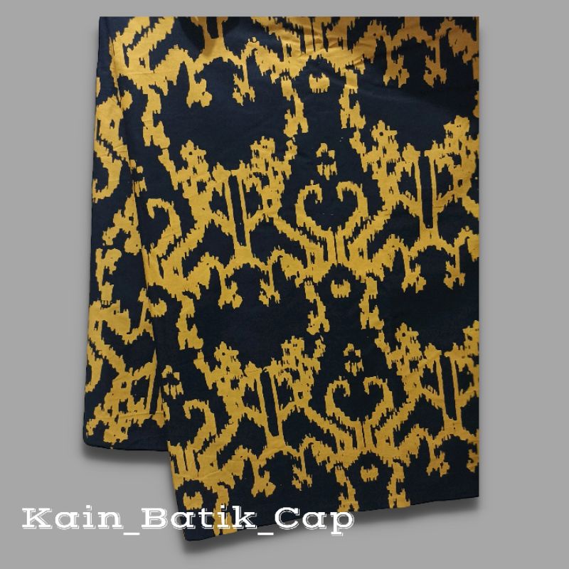 Kain Batik Kuning Hitam Kain Batik Cap Songket Batik Songket Kuning Hitam Kain Batik Halus Bahan Bat