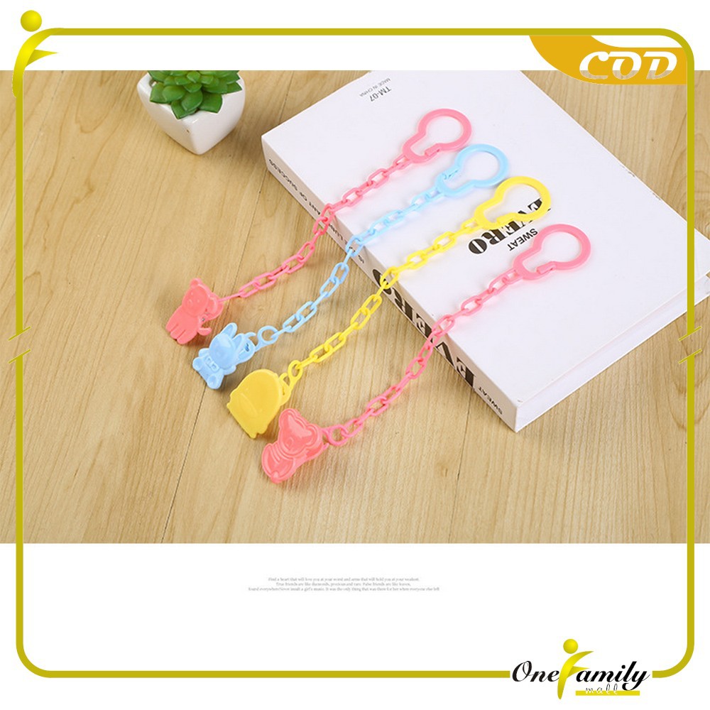 ONE-C43 Tali Gantungan Empeng Baby / Klip Rantai Penjepit Dot Bayi / Teether Clipper Pacifier Holder-3