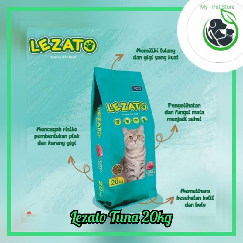 LEZATO TUNA 20KG (EKPEDISI) MAKANAN KUCING DEWASA LEZATO TUNA 20KG