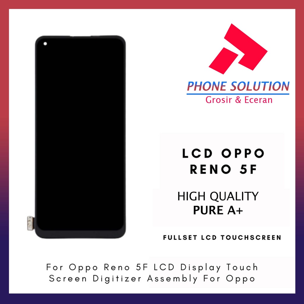 LCD Oppo Reno 5F Fullset Touchscreen Original 100% // Supplier LCD Oppo - Garansi 1 Bulan