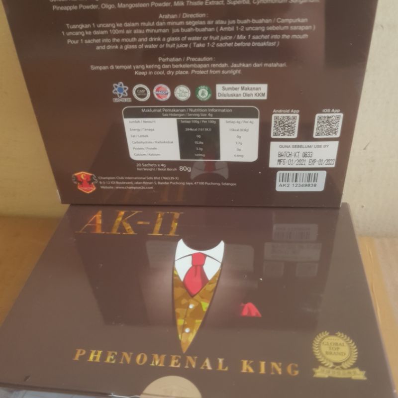 Suplemen Ak2-Ak 11 phenomenal king original