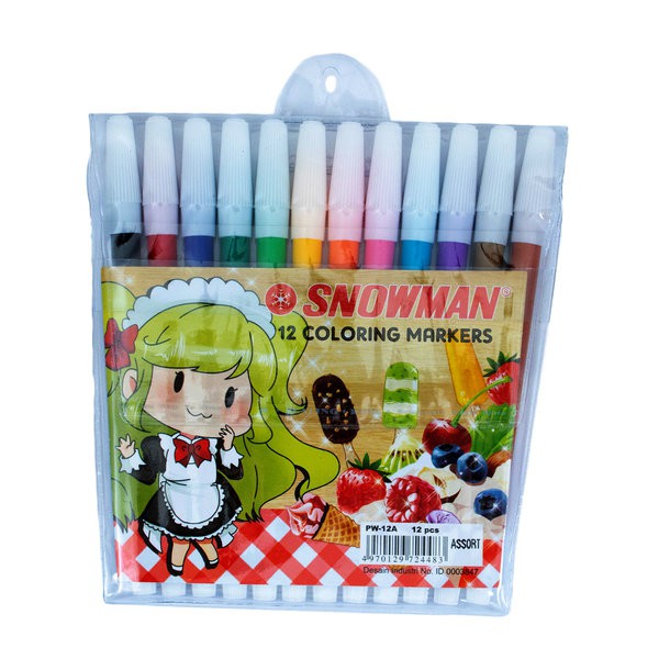 

Spidol kecil 12warna SNOWMAN