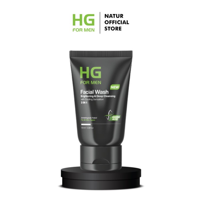 HG For Men Facial Wash Brightening &amp; Deep Cleansing 100 ml