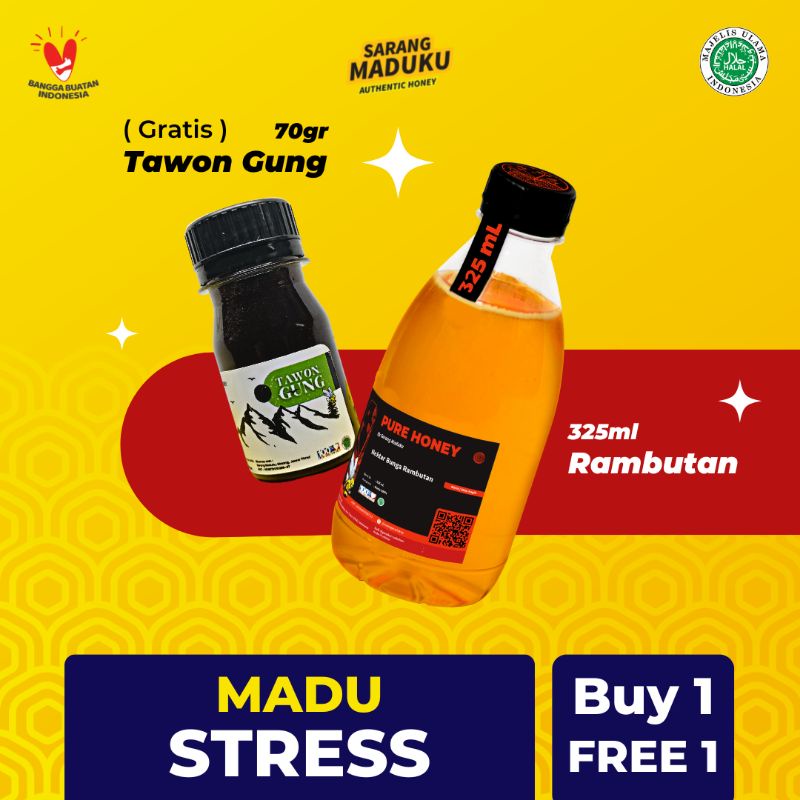 

Madu Asli Anti Stress Murni Raw Honey Sarang Maduku