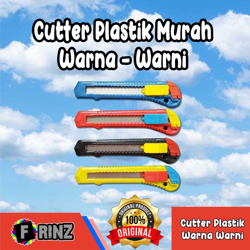 

ATK ~ Cutter Plastik Murah / Kater Plastic Warna Warni