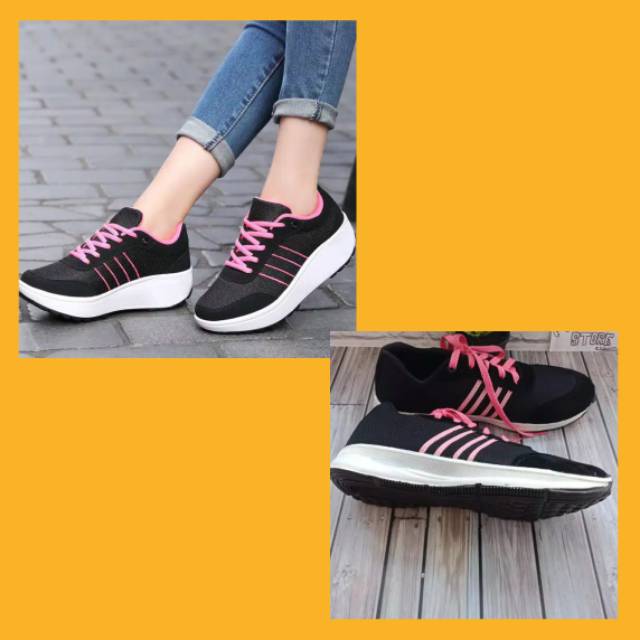 SEPATU SNEAKERS PINK FANTA IMPORT