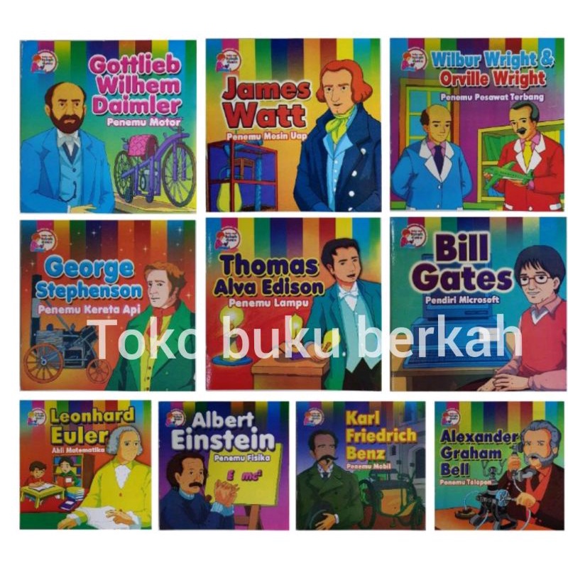 buku seri tokoh dunia blingual full colour (19x19cm)