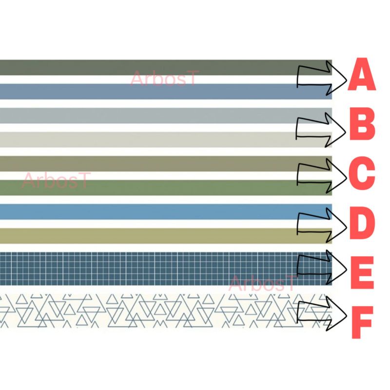 Washi Tape Selotip Isolasi Motif colorful Masking Tape Diary Scrapbook DIY dekorasi Label