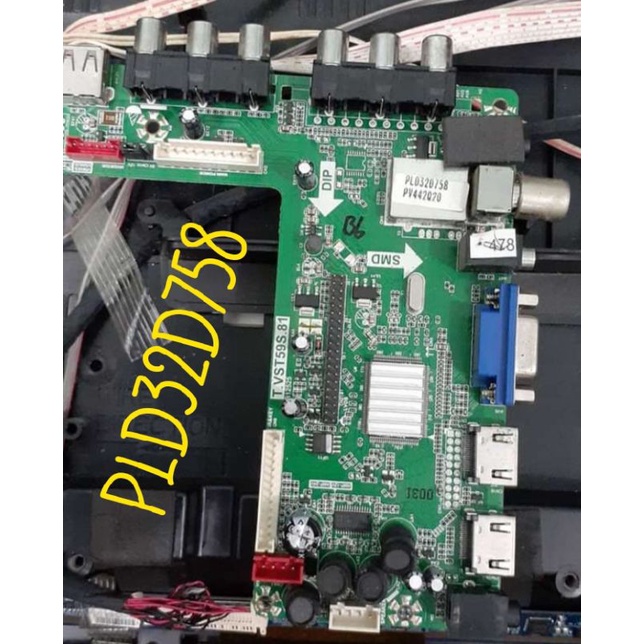 MB / MAINBOARD TV LED POLYTRON MODEL PLD32D758 32D758