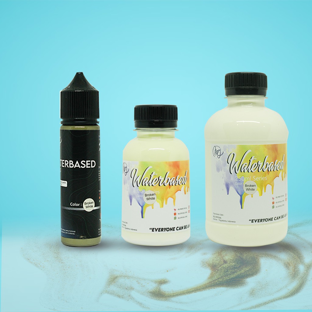 Cat Sepatu KSJ Canvas X Suede Waterbased ( Pelengkap Pembersih Sepatu / Shoe Cleaner )-BROKEN WHITE